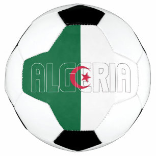 Algerien Flaggengrün Weißer Roter Halbmond Patriot Fußball