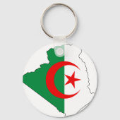 Algerien-Flaggenplan DZ Schlüsselanhänger (Vorderseite)