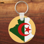 Algerien-Flaggenplan Schlüsselanhänger (Vorderseite)