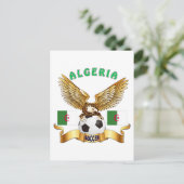 Algerien Football Designs Postkarte (Stehend Vorderseite)