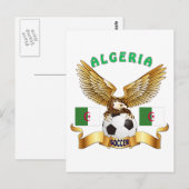 Algerien Football Designs Postkarte (Vorne/Hinten)