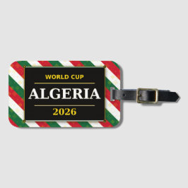 Algerien Fußballfan 2026 mit atemberaubenden Muste Gepäckanhänger