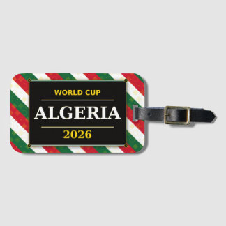 Algerien Fußballfan 2026 mit atemberaubenden Muste Gepäckanhänger