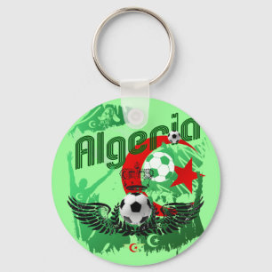 Algerien grunge art Football Fans Algerie Geschenk Schlüsselanhänger