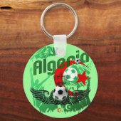 Algerien grunge art Football Fans Algerie Geschenk Schlüsselanhänger (Vorderseite)