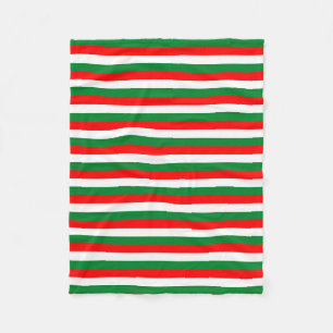 Algerien Libanon Oman Italien Flagge Streifen rot Fleecedecke