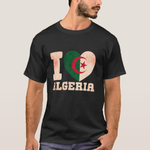 Algerien - Liebe der algerischen Flaggen Herzstück T-Shirt