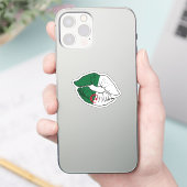Algerien Liebe Lipstick Aufkleber (Telefon)