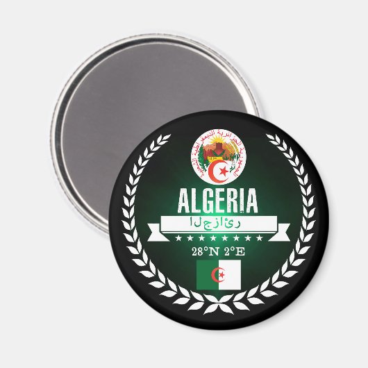 Algerien Magnet (Vorderseite/Rückseite)