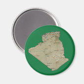 Algerien Map Magnet (Vorderseite/Rückseite)