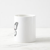 Algerien Monarque Butterfly Flag Kaffeetasse (Mittel)