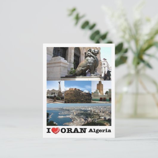 Algerien - Orano - I Liebe - Postkarte (Stehend Vorderseite)