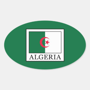 Algerien Ovaler Aufkleber