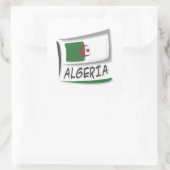 Algerien - Pride X - Flagge Quadratischer Aufkleber (Tasche)