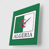 Algerien Quadratische Wanduhr (Winkel)
