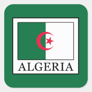 Algerien Quadratischer Aufkleber