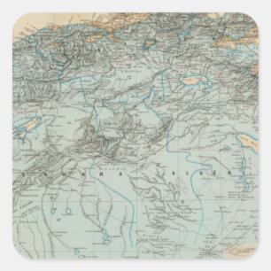 Algerien Quadratischer Aufkleber