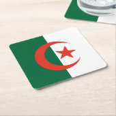 Algerien Rechteckiger Pappuntersetzer (angewinkelt)