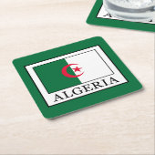 Algerien Rechteckiger Pappuntersetzer (angewinkelt)