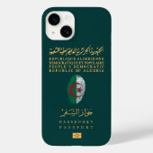 Algerien Reisepass Print Souvenir Case-Mate iPhone Hülle (Rückseite)
