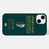 Algerien Reisepass Print Souvenir Case-Mate iPhone Hülle (Rückseite (Horizontal))