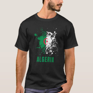 Algerien Retro Vintage Wasserfarben Sport Algerisc T-Shirt