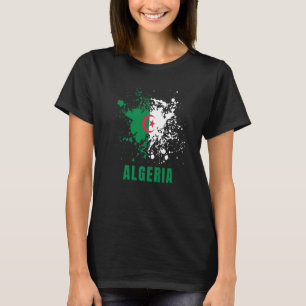 Algerien Retro Vintage Wasserfarben Sport Algerisc T-Shirt