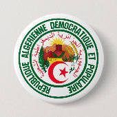 Algerien-RundEmblem Button (Vorderseite)