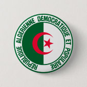 Algerien-RundEmblem Button (Vorderseite)