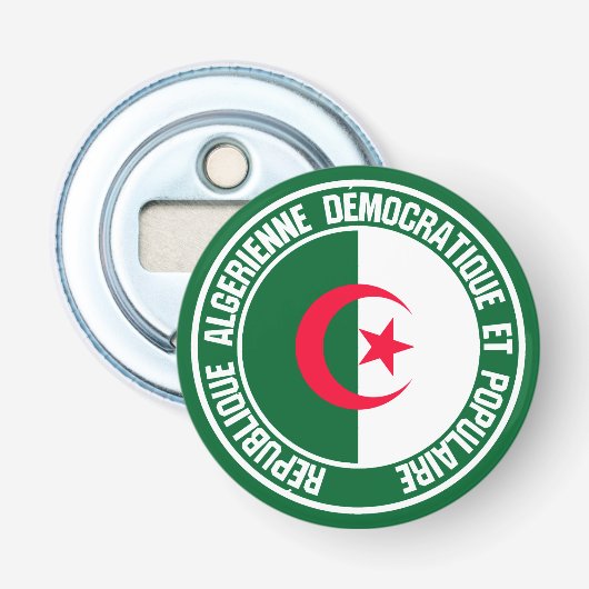 Algerien-RundEmblem Flaschenöffner (Vorderseite)