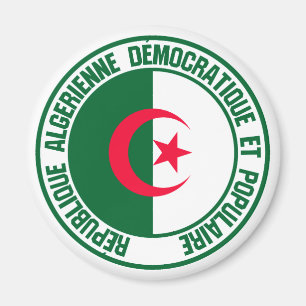 Algerien-RundEmblem Magnet