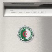 Algerien-RundEmblem Magnet (In Situ (Geschirrspüler))