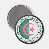 Algerien-RundEmblem Magnet (Vorderseite/Rückseite)