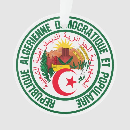 Algerien-RundEmblem Ornament (Vorderseite)