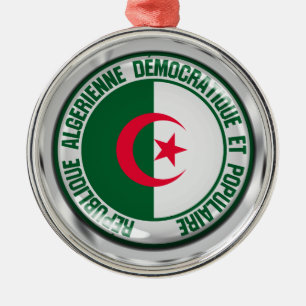 Algerien-RundEmblem Ornament Aus Metall