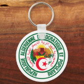Algerien-RundEmblem Schlüsselanhänger (Vorderseite)