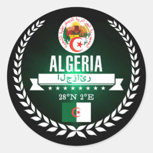 Algerien Runder Aufkleber
