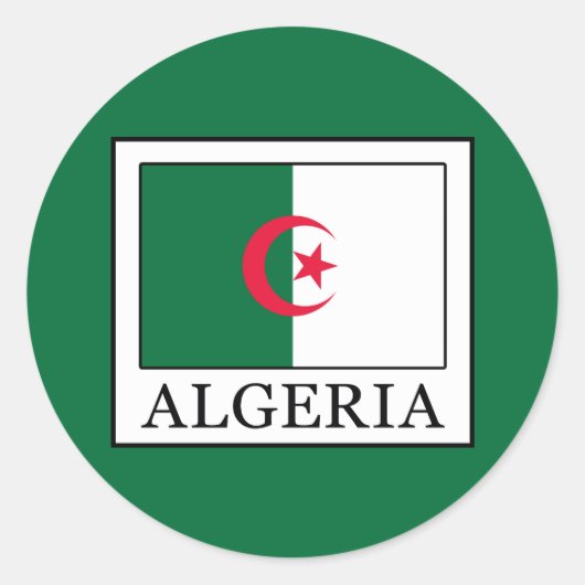 Algerien Runder Aufkleber (Vorderseite)