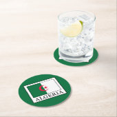 Algerien Runder Pappuntersetzer (Vor Ort)