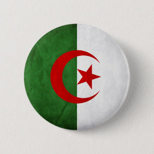 Algerien-Schmutz-Flagge Button