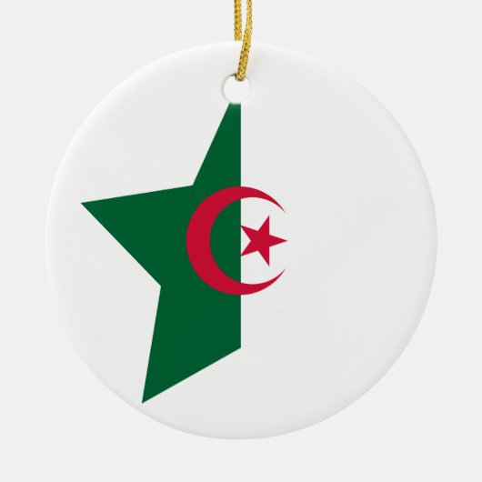 Algerien-Stern Keramik Ornament (Vorne)
