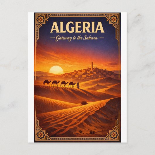 ALGERIEN – Tor zur Sahara Postkarte (Vorderseite)