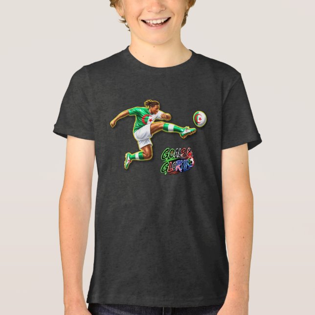 Algerien Tri-Blend Shirt (Vorderseite)