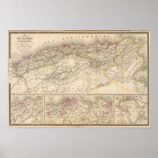 Algerien, Tunesien Poster (Vorne)