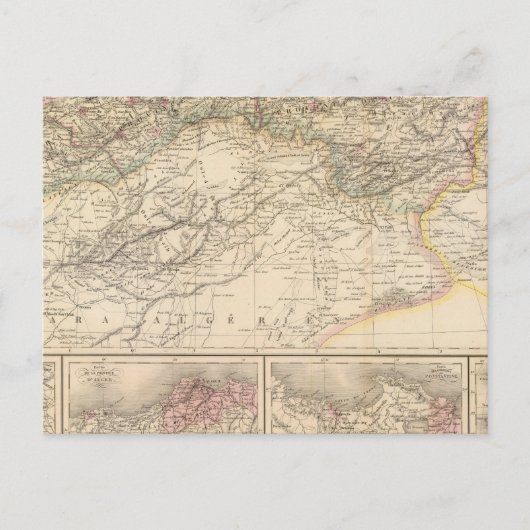 Algerien, Tunesien Postkarte (Vorderseite)