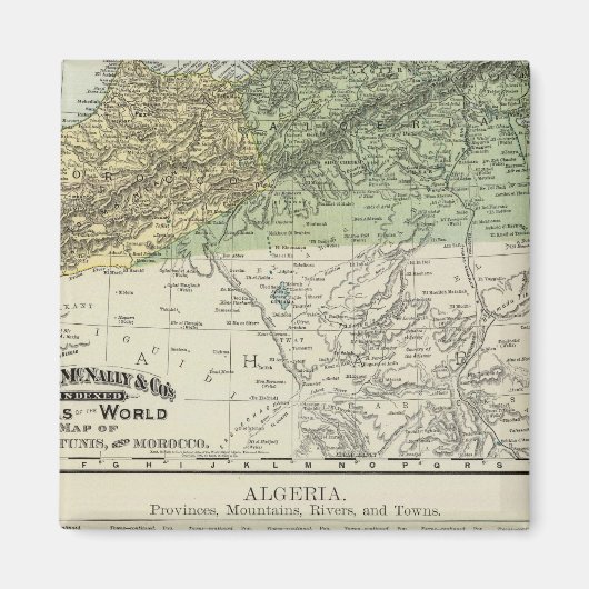 Algerien, Tunesien und Marokko Magnet (Vorne)