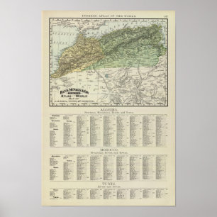 Algerien, Tunesien und Marokko Poster