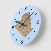 Algerien-Uhr Runde Wanduhr (Winkel)