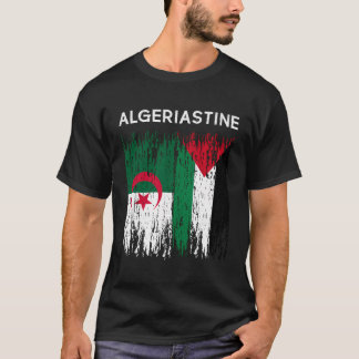 Algerien und Palästina-Fahne Algerien und Palästin T-Shirt