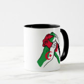 ALGERIEN UND PALÄSTINENHÄNDE TASSE (VorderseiteRechts)
